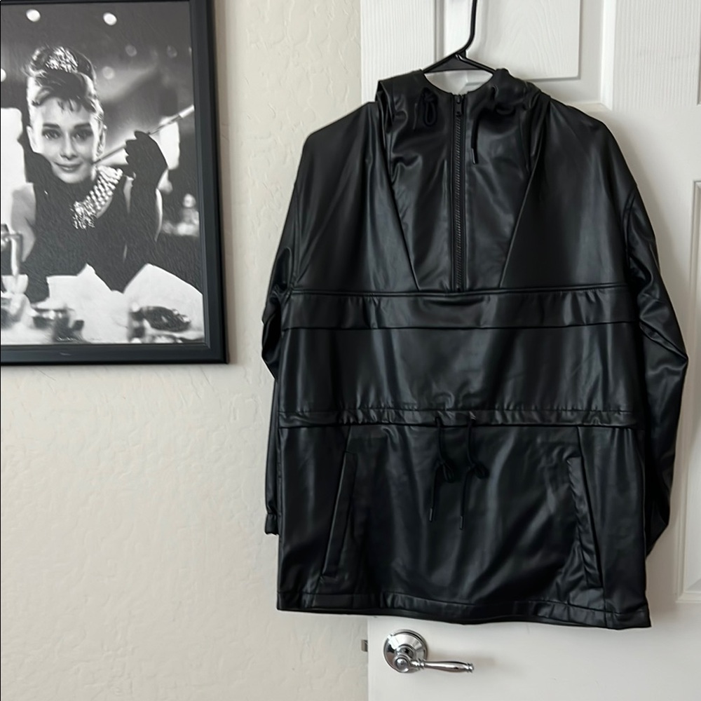 H&M Black Windbreaker Jacket Lightweight and Versatile